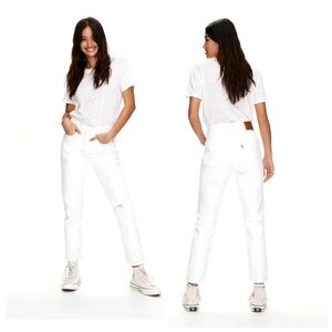 Levi's 501 Skinny Jean White Size 28